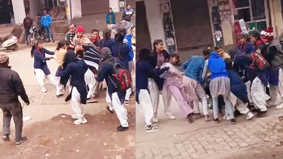 এক ছেলেকে পছন্দ নিয়ে দুই কিশোরীর মারামারি, ভিডিও ভাইরাল