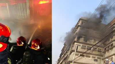 হাজারীবাগে ট্যানারি গোডাউনে আগুন, নিয়ন্ত্রণে ১২ ইউনিট