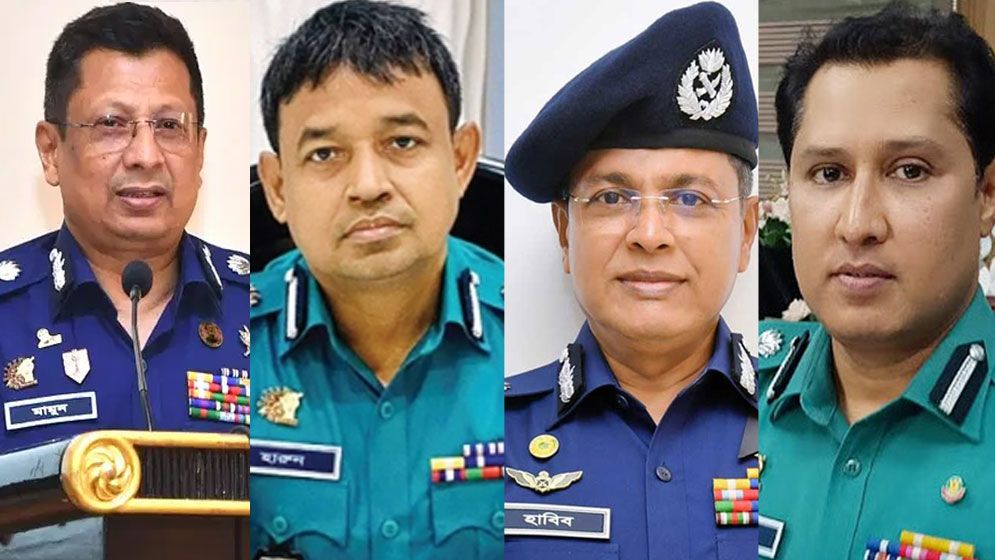 সাবেক শীর্ষ পুলিশ কর্মকর্তাদের কার বিরুদ্ধে কত মামলা