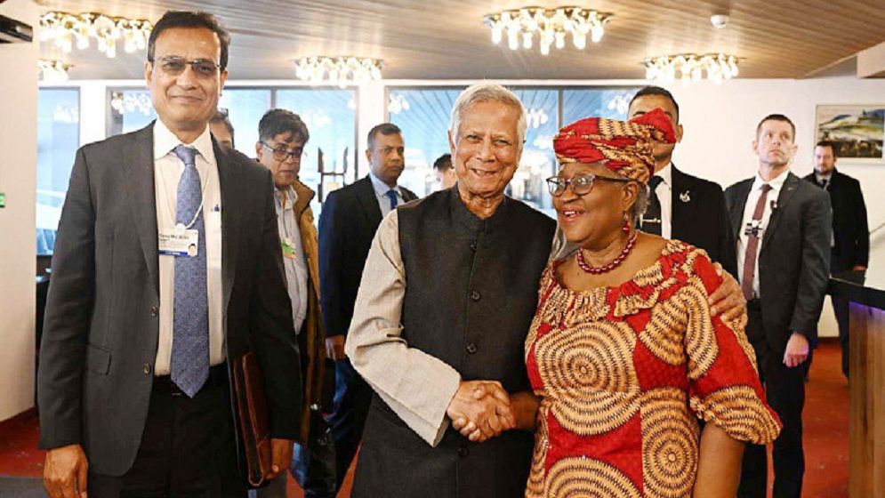 বিশ্ব বাণিজ্য সংস্থার মহাপরিচালকের সঙ্গে প্রধান উপদেষ্টার বৈঠক