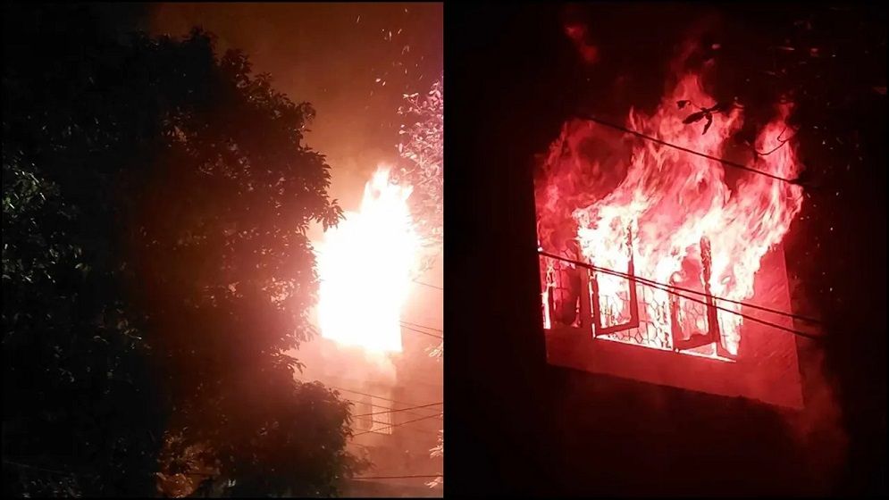 ধানমন্ডি ৩২, সুধাসদনসহ দেশের বিভিন্ন স্থানে বিক্ষোভ, ভাঙচুর ও অগ্নিসংযোগ
