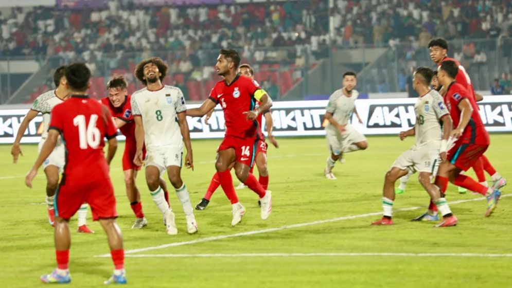 দারুণ খেলেও সিঙ্গাপুরের কাছে হারলো বাংলাদেশ