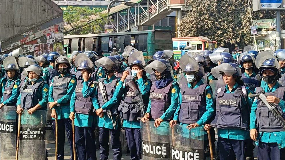 তিন সমাবেশ ঘিরে রাজধানীতে ১৪ হাজার পুলিশ মোতায়েন