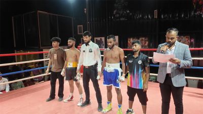 ঢাকায় অনুষ্ঠিত জমজমাট প্রফেশনাল বক্সিং ফাইট নাইট ‘রাইজ অব ওয়ারিয়র্স’