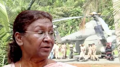 দুর্ঘটনার কবলে ভারতীয় প্রেসিডেন্টের হেলিকপ্টার