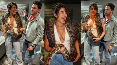 গলায় সাপ জড়িয়ে প্রিয়াঙ্কার ফটোশ্যুট