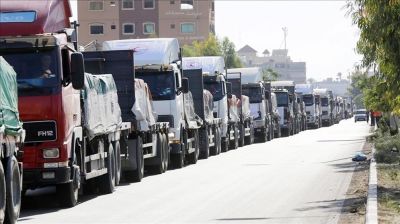 গাজায় ঢুকছে ৬০০ ত্রাণবাহী ট্রাক