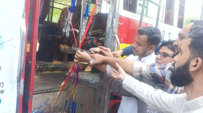ঈদ উপলক্ষে আনোয়ারায় এনসিপির ফ্রি বাস সার্ভিস চালু