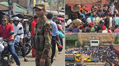 পাম্পে দীর্ঘ লাইনে গ্রাহকদের হাতাহাতি, সেনা মোতায়েন