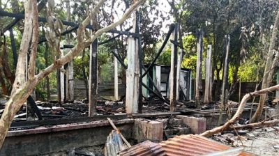 মাদকের টাকা না পেয়ে নিজ ঘরেই আগুন