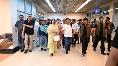 সিলেট সফর শেষে ঢাকায় প্রধানমন্ত্রী  