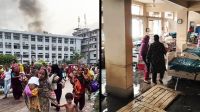 খুমেক হাসপাতালে আগুন, হুড়োহুড়িতে আইসিইউ রোগীর মৃত্যু