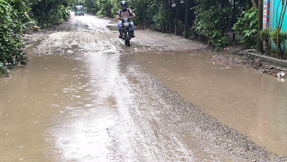 বাঞ্ছারামপুর-হোমনা সড়কে মেরামত শুরু