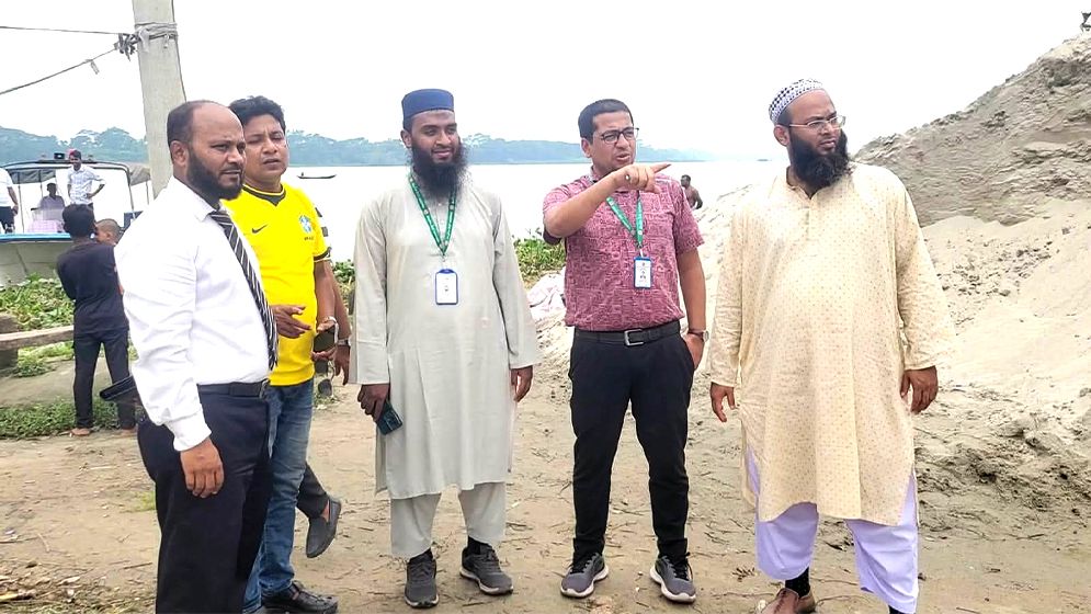 সুগন্ধা নদীতে সেতু নির্মাণের সম্ভাবনা যাচাই, স্থান পরিদর্শনে সেতু কর্তৃপক্ষ
