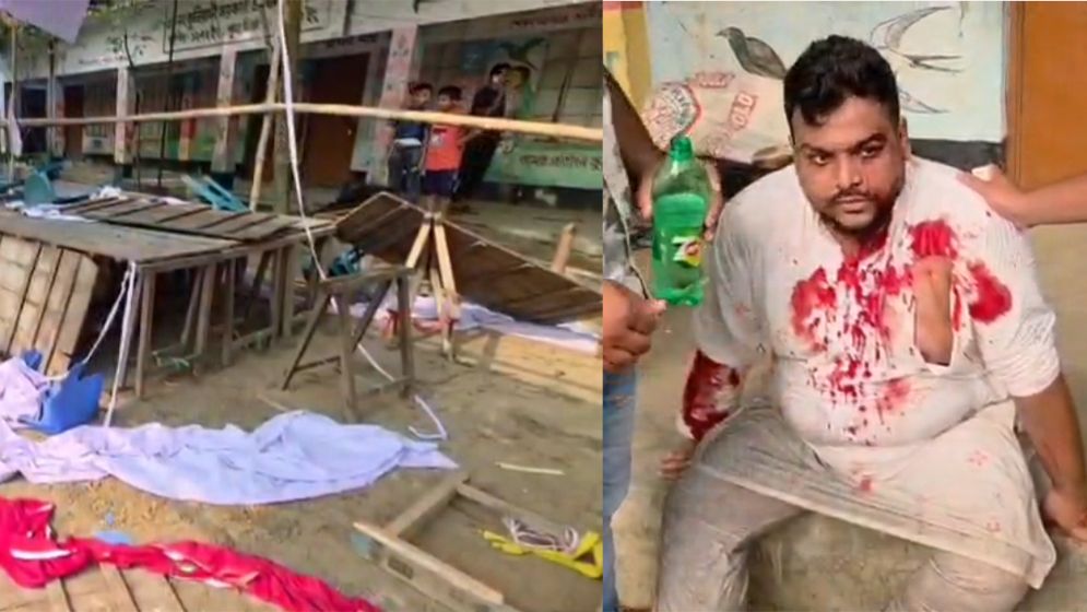 এনসিপির ফল উৎসবের মঞ্চ ও প্যান্ডেল ভাঙচুর, আহত ১০