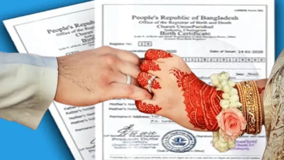 বিয়ে নিবন্ধনে বাধ্যতামূলক হচ্ছে অনলাইন জন্মনিবন্ধন