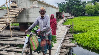 ৩৬ বছরের দাবির সেতু আট বছরেও অপূর্ণ