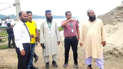 সুগন্ধা নদীতে সেতু নির্মাণের সম্ভাবনা যাচাই, স্থান পরিদর্শনে সেতু কর্তৃপক্ষ