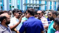 তোফায়েলের জানাজার আগে ভোলায় ছাত্রদল-যুবদলের বিক্ষোভ 