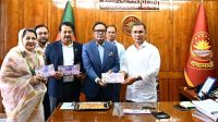 স্মারক ডাকটিকিট উন্মোচন প্রধানমন্ত্রীর
