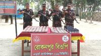বিজিবির অভিযানে বিপুল পরিমাণ মাদকদ্রব্য উদ্ধার