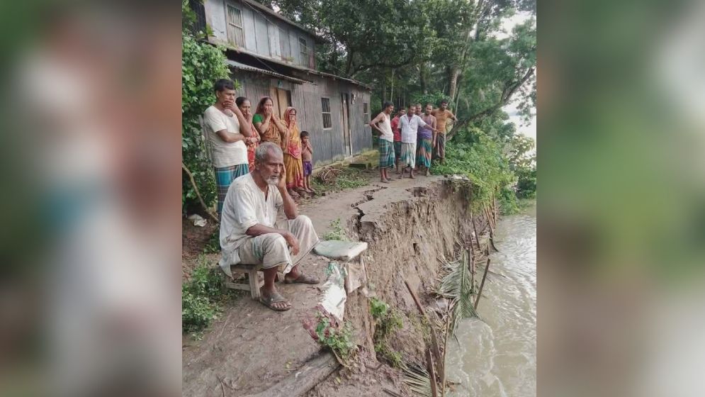 আজমিরীগঞ্জে কুশিয়ারা নদীর ভাঙন, হুমকির মুখে চার গ্রাম 