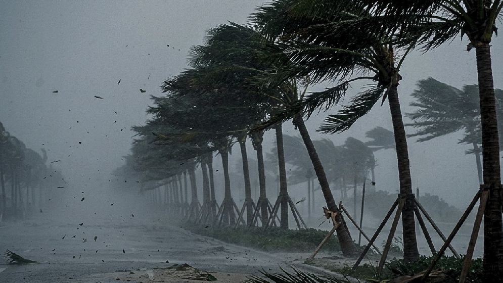 দশ অঞ্চলে ৬০ কিমি বেগে ঝড়ের আভাস
