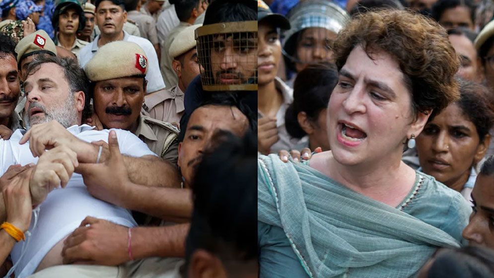আটকের কয়েক ঘণ্টা পর মুক্ত রাহুল-প্রিয়াঙ্কা 