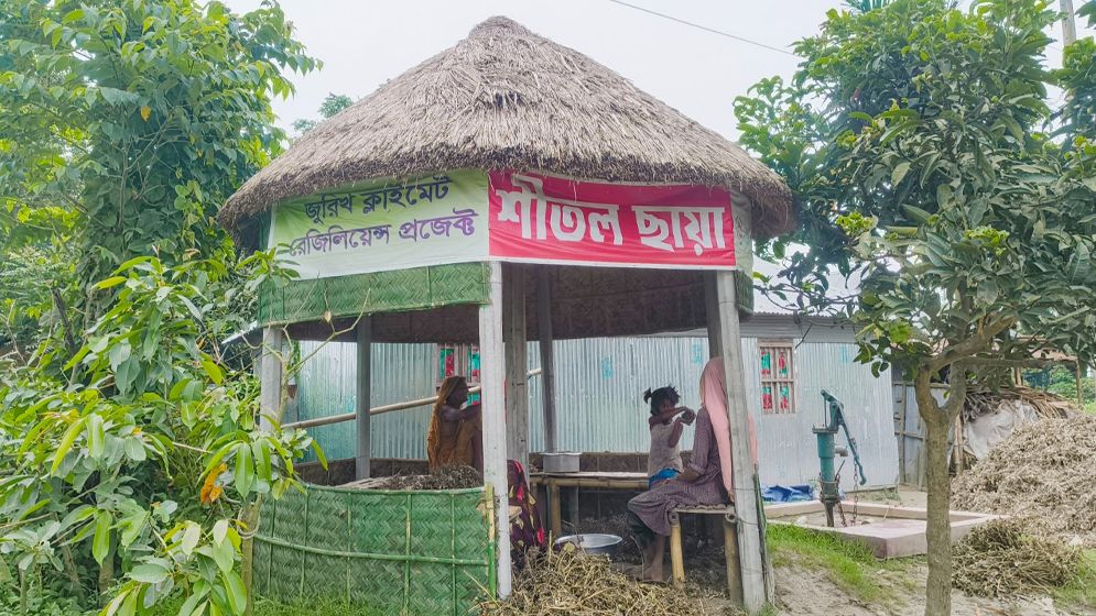 হাঁসফাঁস গরমে স্বস্তি দিচ্ছে ‘শীতল ছায়া’
