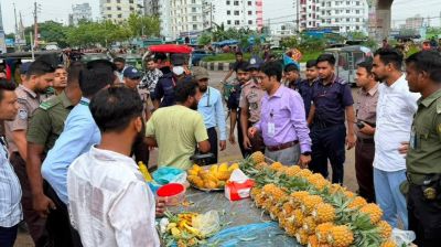 মেট্রোরেল স্টেশন থেকে সরানো হলো অবৈধ দোকানপাট