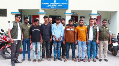 বিদেশি পিস্তল ও গুলিসহ ৭ জন গ্রেফতার