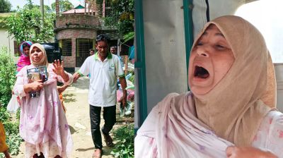 জমি লিখে না দেওয়ায় মাকে বাড়ি থেকে বের করে দিলো ছেলে