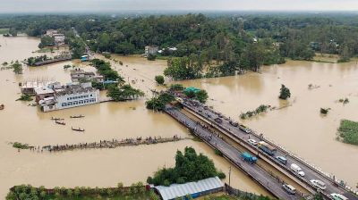 বন্যা ও পাহাড় ধসে মৃত্যু বেড়ে ৪৪, ক্ষতিগ্রস্ত ১০ লাখের বেশি