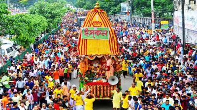 উল্টো রথের মধ্য দিয়ে আজ শেষ হচ্ছে রথযাত্রা উৎসব