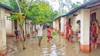 মান্দায় বর্ষণে পানিবন্দি আশ্রয়ণের ২শ পরিবার