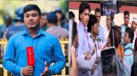 শিক্ষা ভবনের সামনে সাংবাদিক নাজমুলের ওপর শিক্ষার্থীদের হামলা