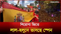 শিরোপা জিতে লাল-হলুদে ভাসছে স্পেন