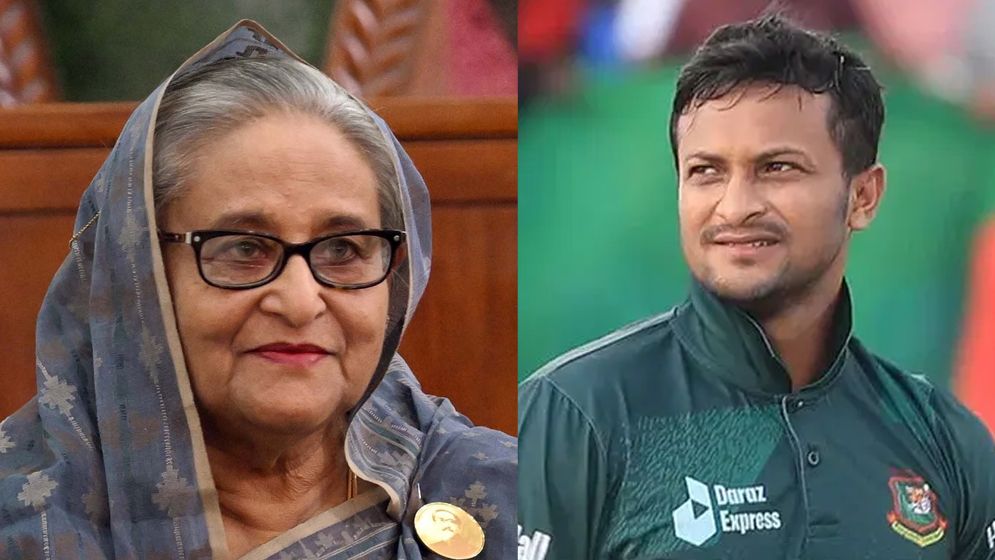 শেখ হাসিনার সঙ্গে দেশে ফিরতে চান সাকিব