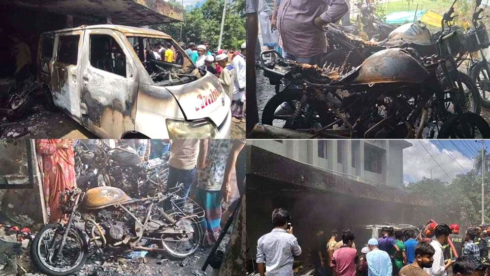 হাসপাতালে অ্যাম্বুলেন্সের সিলিন্ডার থেকে আগুন, দগ্ধ চালক  