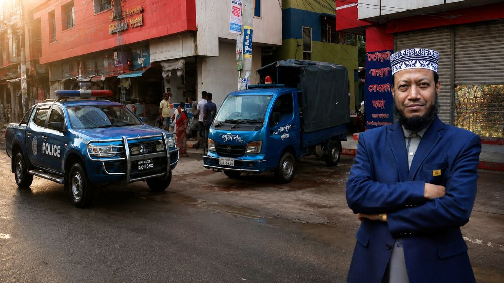 আমির হামজার বাড়ির চারপাশে পুলিশ মোতায়েন