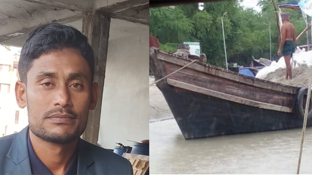 পর্যটনকেন্দ্র থেকে বালু তুলে ঘেরের বাঁধ, অভিযোগ ইউপি সদস্যের বিরুদ্ধে