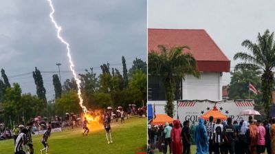 মাঠে গড়াচ্ছিল ফুটবল, হঠাৎ বজ্রপাতে প্রাণ গেল খেলোয়াড়ের