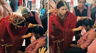 বিয়ে থামিয়ে অসুস্থ ক্যাটারিং কর্মীর পাশে কনে, অতঃপর...