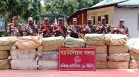 কানাইঘাট সীমান্তে ৭৮ লাখ টাকার ভারতীয় পণ্য জব্দ