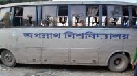 সিংগাইরে জবির ‘কালীগঙ্গা’ বাসে হামলা, আহত ১০