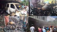 হাসপাতালে অ্যাম্বুলেন্সের সিলিন্ডার থেকে আগুন, দগ্ধ চালক  