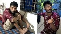 চুরির চেষ্টা ব্যর্থ, শিকলে বেঁধে রাখা হলো যুবককে