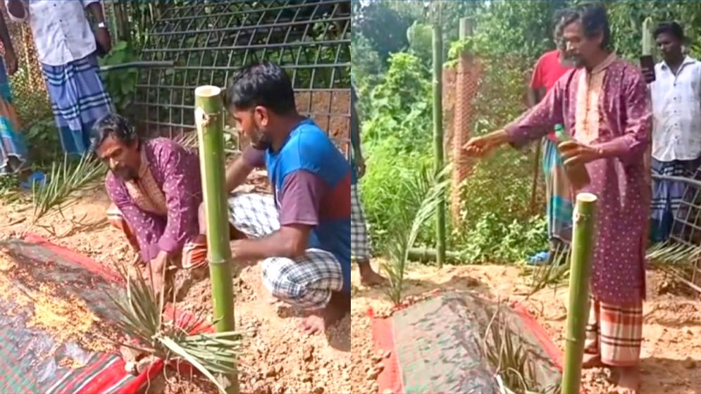 দাফনের দুদিন পর লাশ ‘জীবিত’ করার চেষ্টা