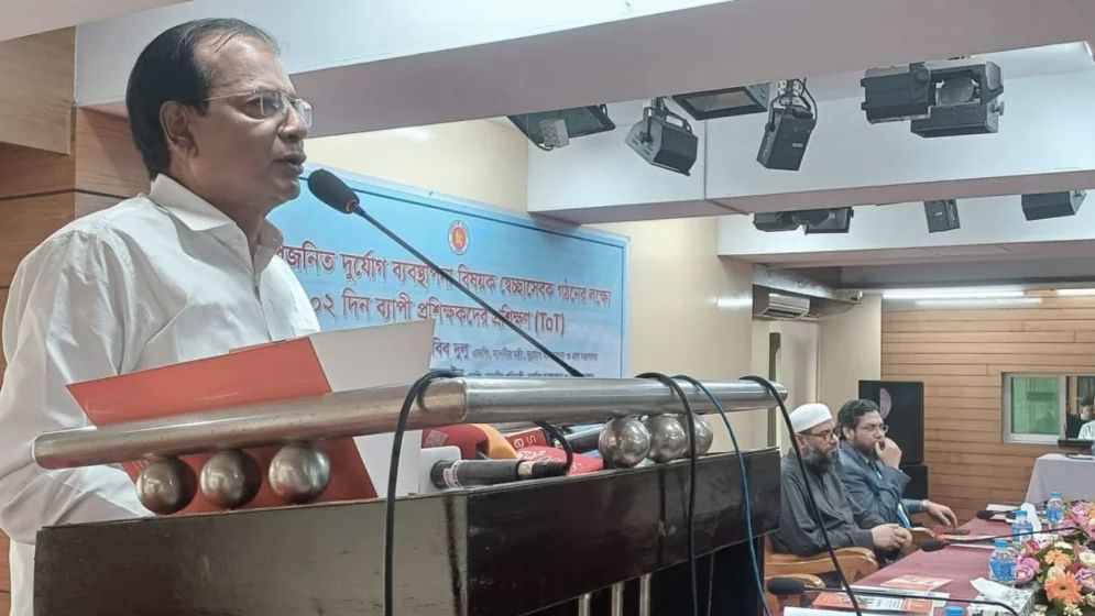 ভূমিকম্পের আগেই প্রস্তুতি নিতে হবে: ত্রাণমন্ত্রী