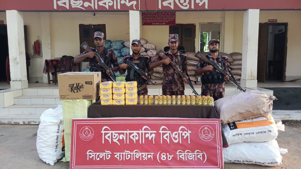 সীমান্তে বিপুল ভারতীয় পণ্য আটক করল বিজিবি